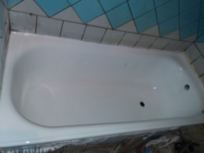 Реставрация старой стальной ванны в Тернополе